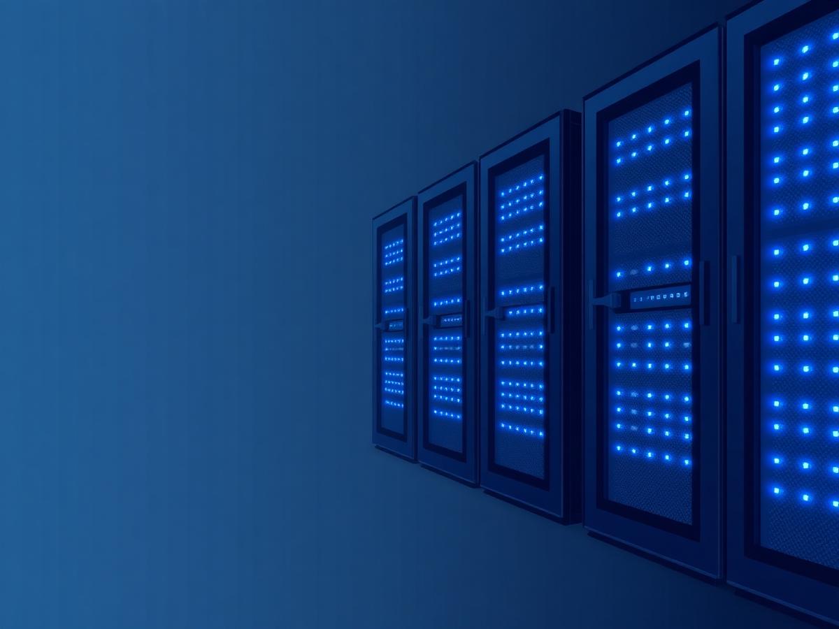 Data centre services — SXM City SXM City data centre category graphic showing a row of server racks